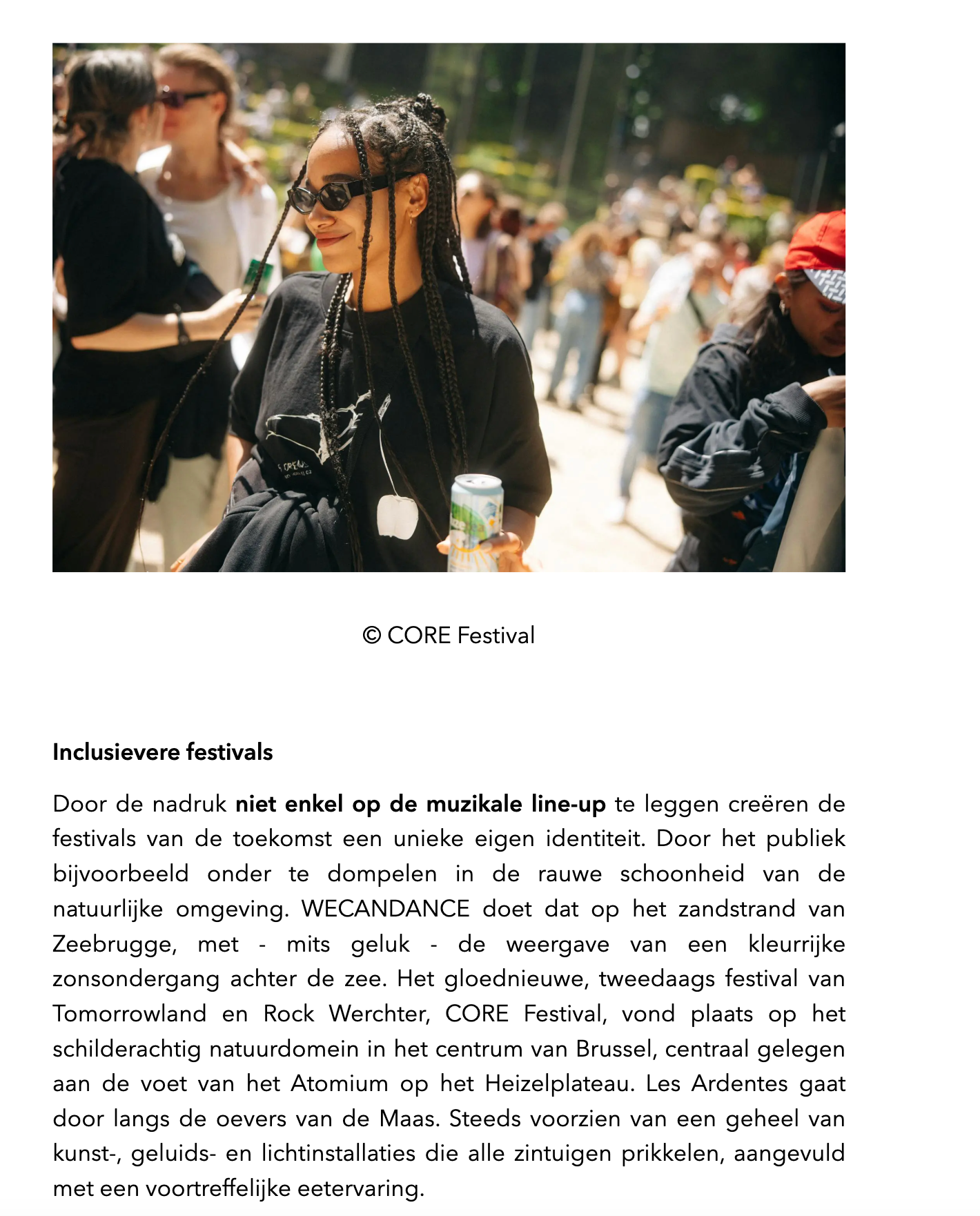 Belgische Festivals - L'Officiel Artikel