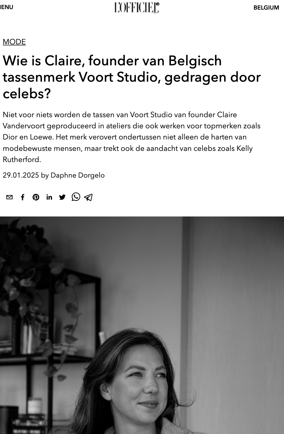 Voort Studio - L'Officiel Artikel